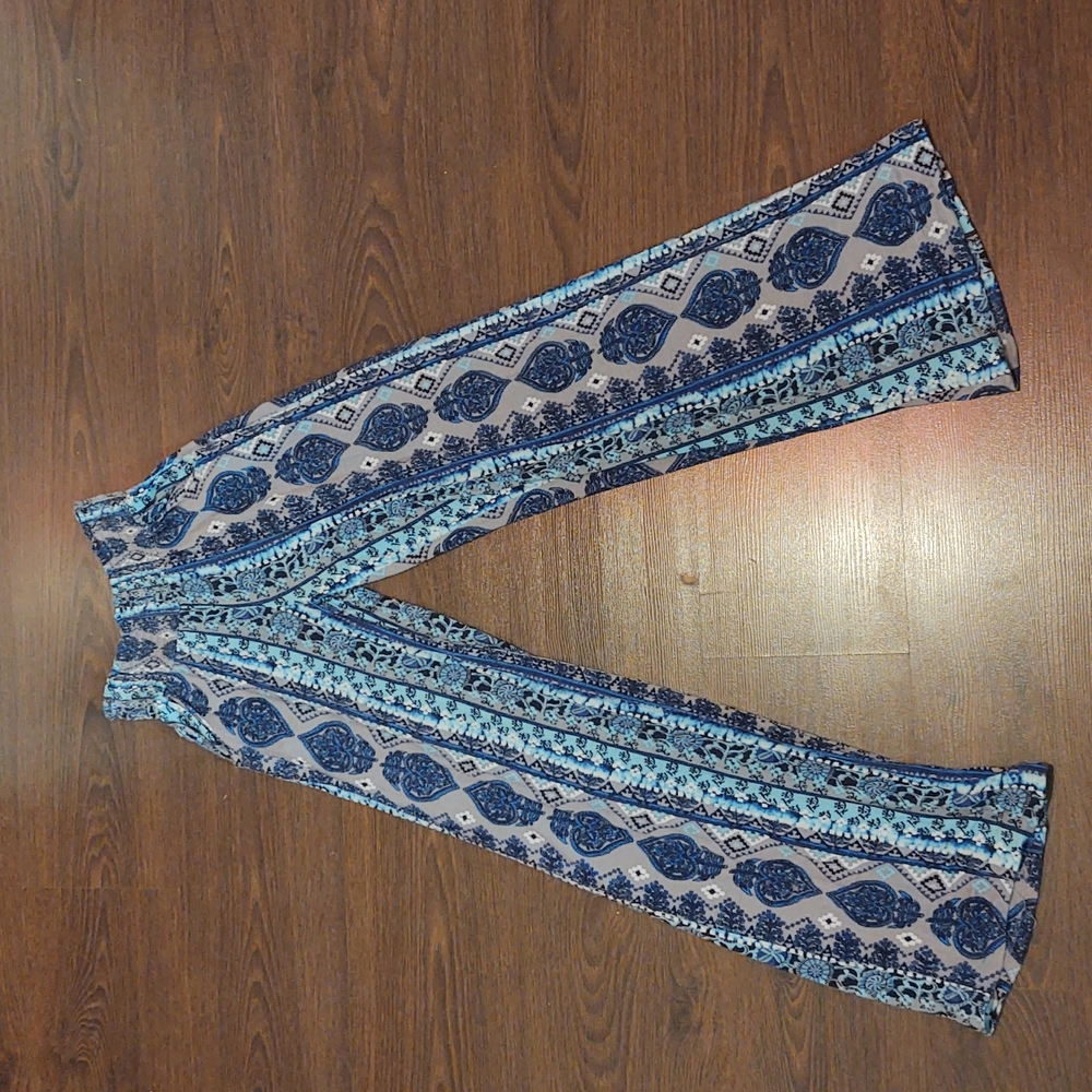 blue palazzo pants
